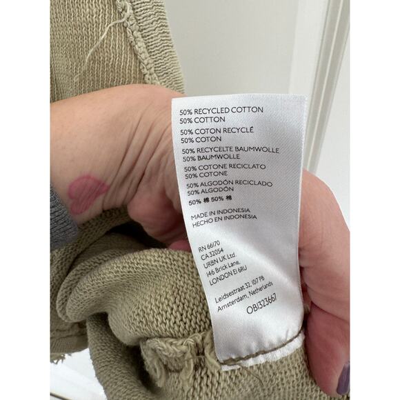 Free People We The Free Slim n' Simple Slub Jersey Cotton Tank Top Small - Picture 4 of 5